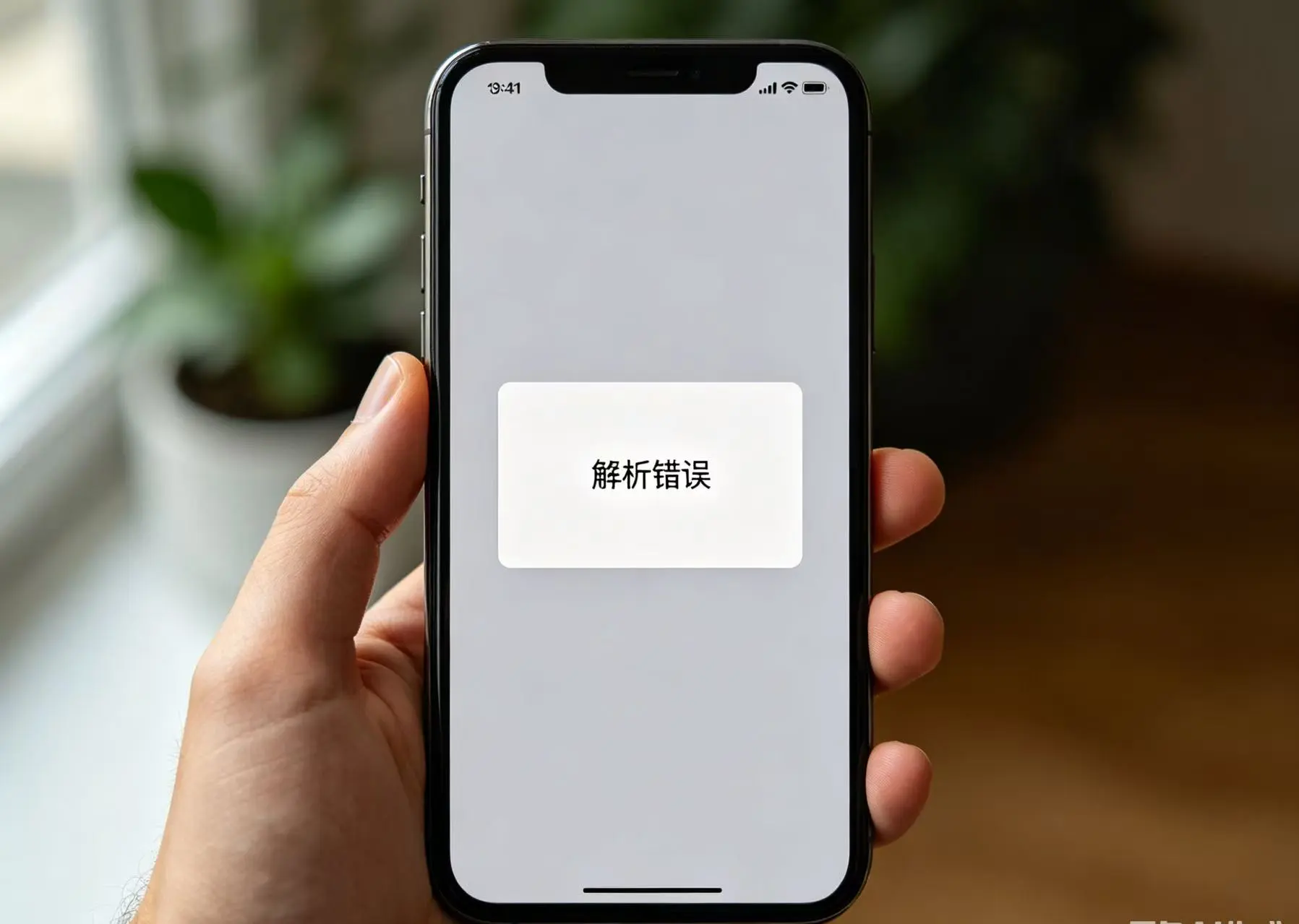 安卓手机安装应用弹出解析错误弹窗界面，直观展示安装失败场景