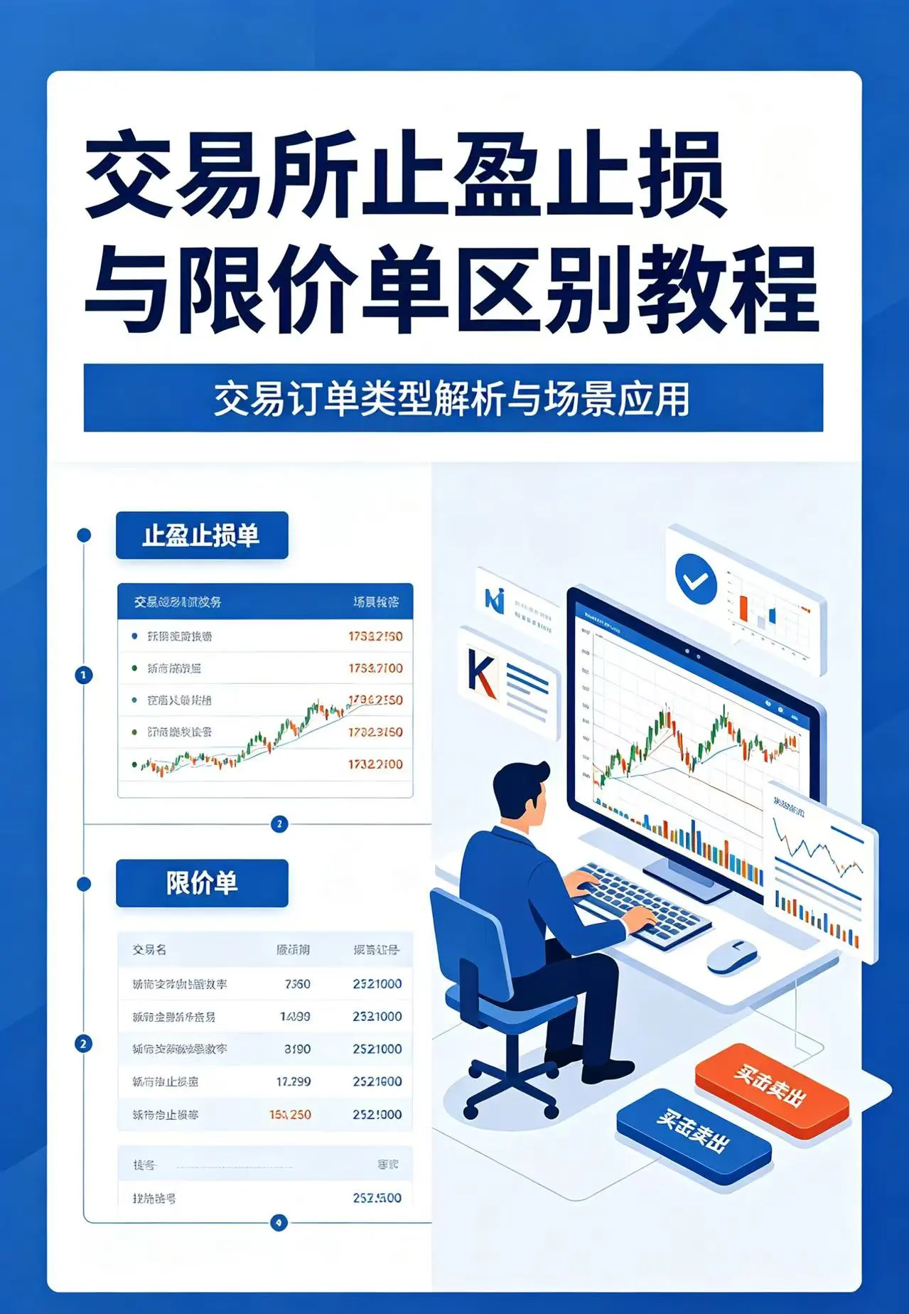 交易所的"止盈止损"和"限价单"到底有什么区别?触发逻辑、执行方式和常见坑全拆开