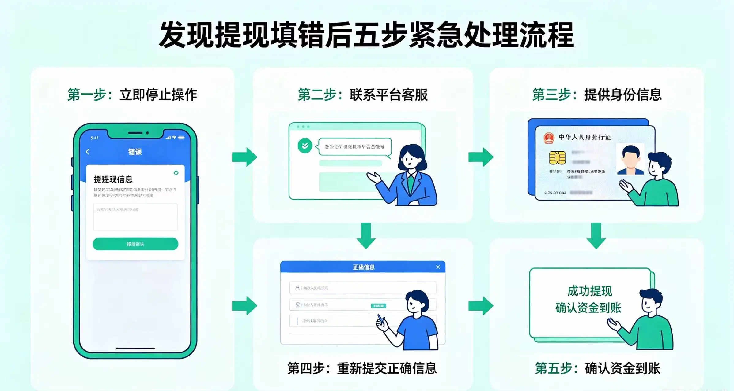提现填错五步紧急处理流程