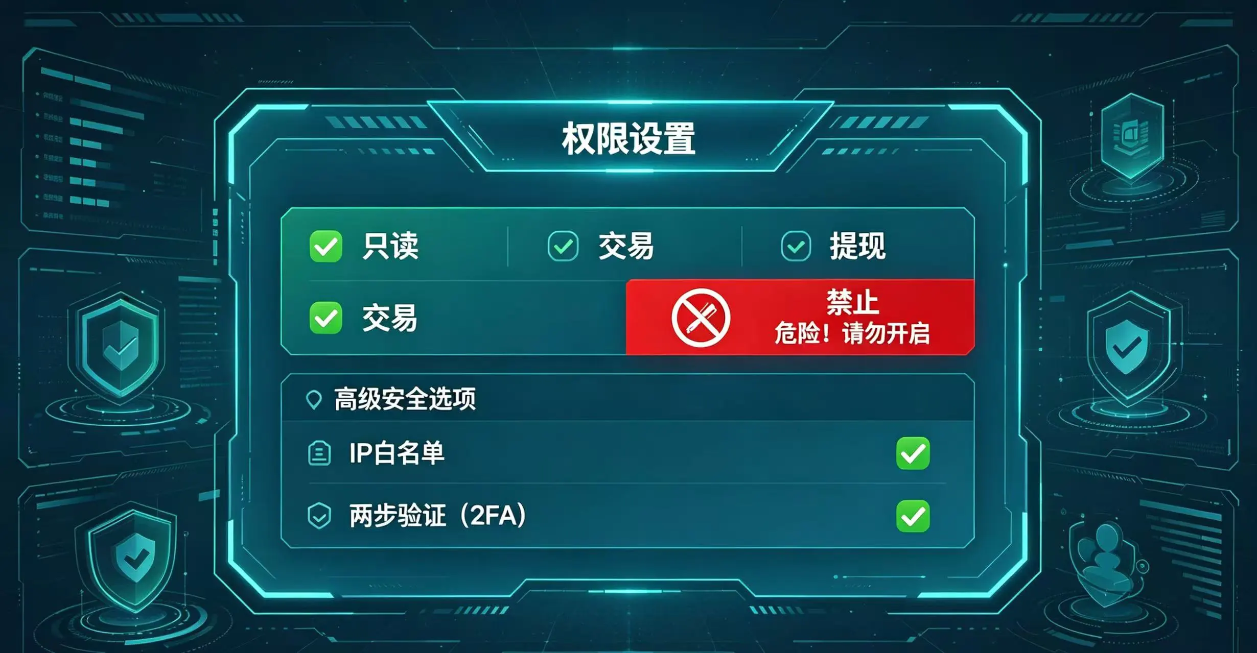 “API 安全设置” 的最佳实践界面 “API 安全设置” 的最佳实践界面