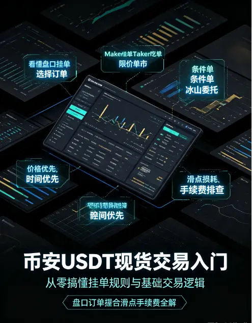 比安USDT现货交易入门：从零搞懂挂单规则与基础交易逻辑