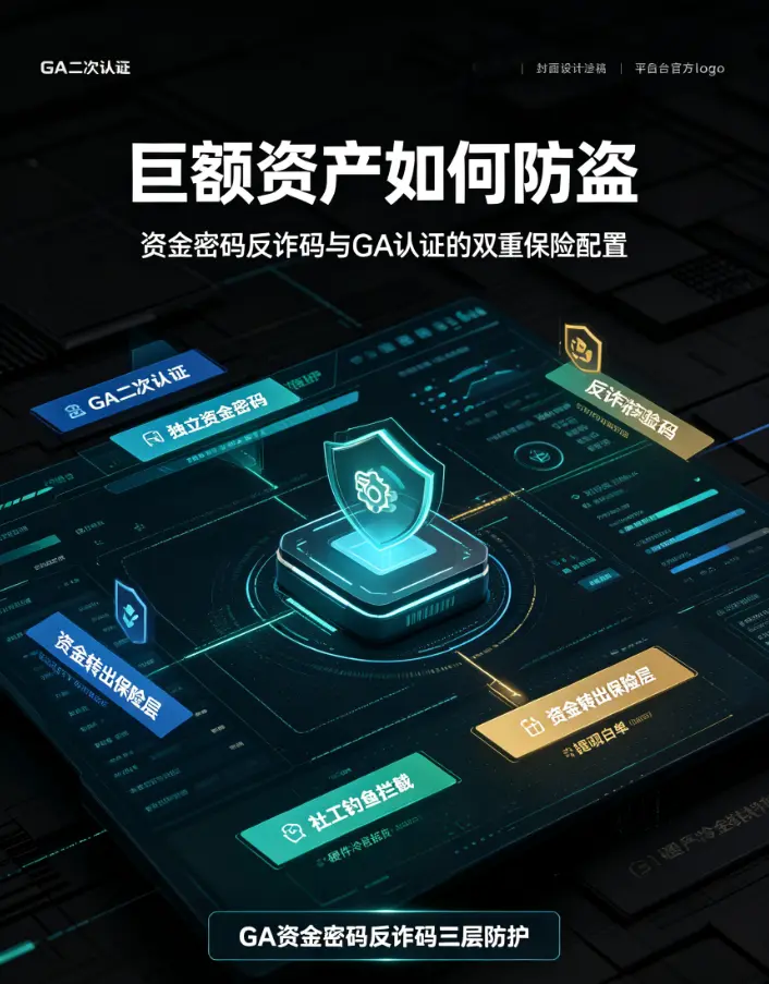巨额资产如何防盗？详解交易所的资金密码、反诈码与GA认证的双重保险配置