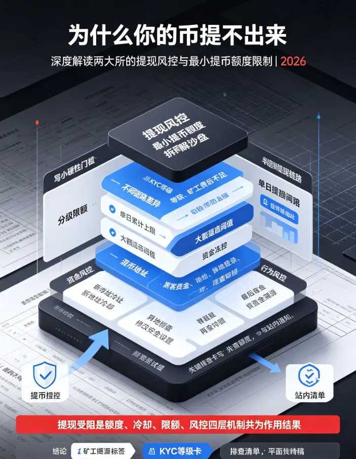 为什么你的币提不出来？深度解读两大所的提现风控与最小提币额度限制