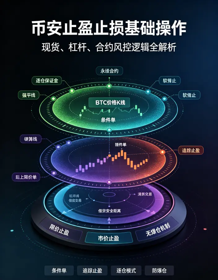 比安交易界面一脸懵？一篇文章带你搞定现货、杠杆、合约的止盈止损基础操作